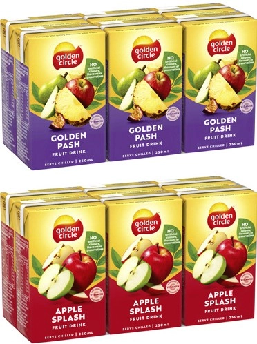 Golden Circle Tetra Fruit Drink 6x250mL