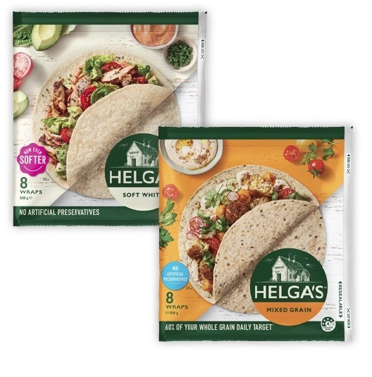 Helga's Wraps 445g-508g