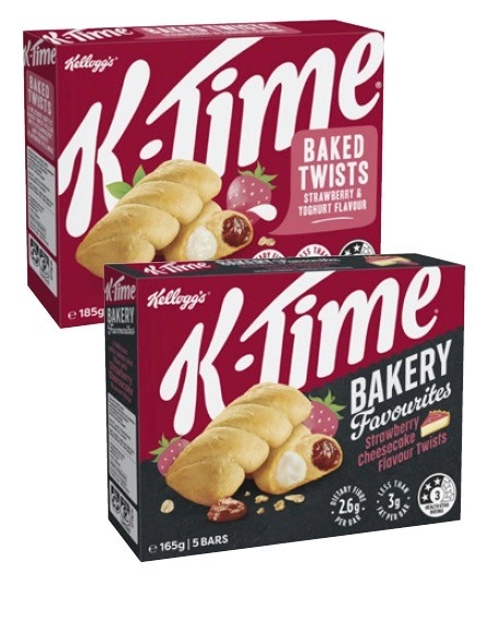 Kellogg's K-Time Bar 165g-185g