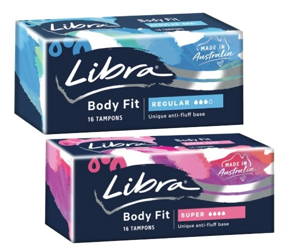 Libra Body Fit Tampons Regular or Super 16 Pack