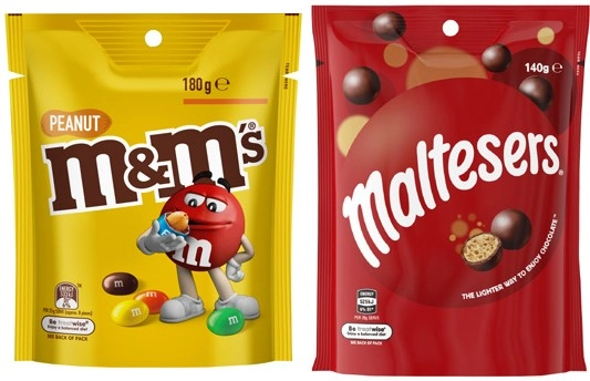 Mars M&Ms, Maltesers or Pods 120g-180g