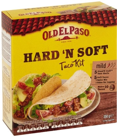 Old El Paso Hard 'N Soft Taco Kit 350g