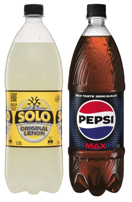 Pepsi or Solo Soft Drink 1.25 Litre