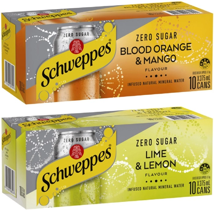 Schweppes Infused Sparkling Water 10x375mL