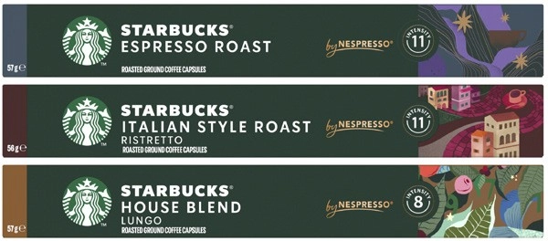 Starbucks Nespresso Compatible Coffee Capsules 10 Pack