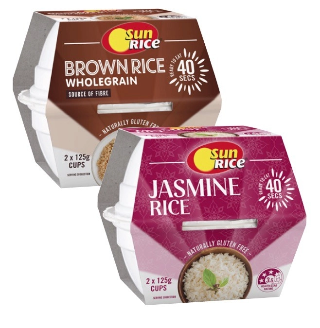 Sunrice Microwaveable Rice Cup or Pouch 240g-250g