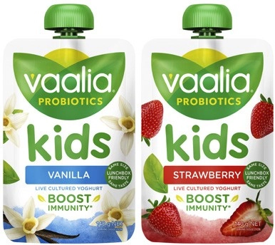 Vaalia Probiotics Kids Yoghurt Pouch 140g