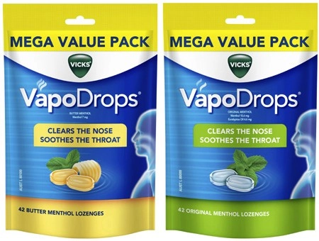 Vicks VapoDrops Lozenges 42 Pack^