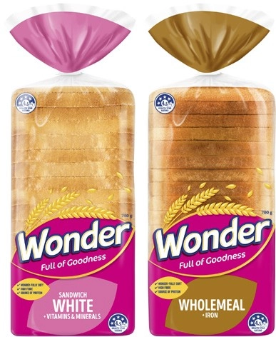 Wonder White Bread 700g