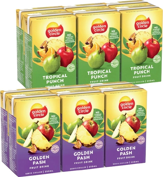 Golden Circle Fruit Drink 6x250mL Selected Varieties