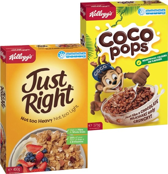 Kellogg's Cereal 285-460g Selected Varieties