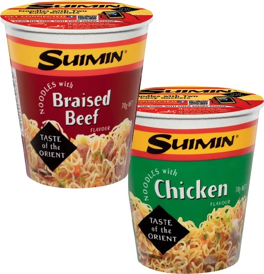 Suimin Cup Noodles 70g Selected Varieties