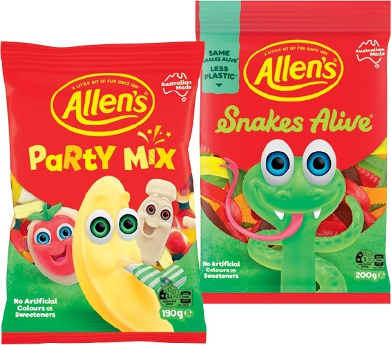 Allen’s Medium Bags 140-200g Selected Varieties