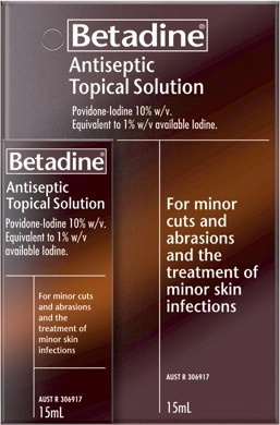 Betadine Antiseptic Topical Solution 15mL*