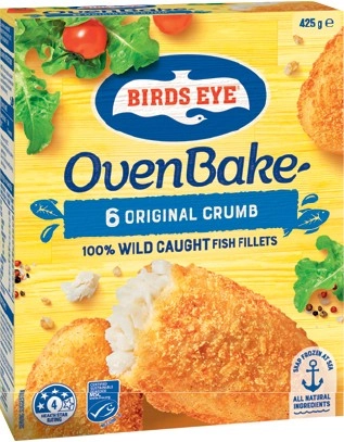 Birds Eye Oven Bake Fish Fillets 425g Selected Varieties