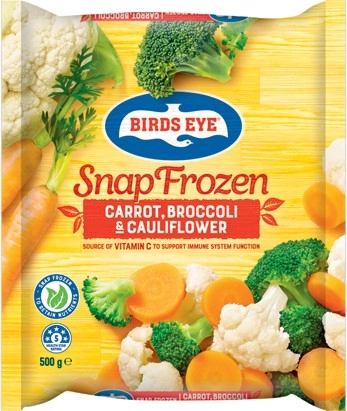 Birds Eye Snap Frozen Vegetables 500g Selected Varieties