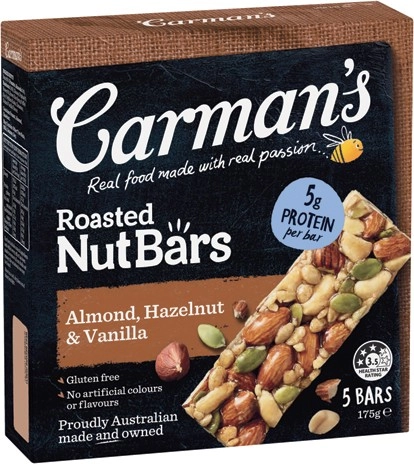 Carman’s Muesli, Nut Bars, Protein Bakes or Low Carb+Bakes 5-6 Pack Selected Varieties