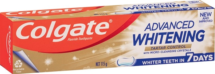 Colgate Advanced Whitening, MaxFresh or Total Premium Toothpaste 115g Selected Varieties