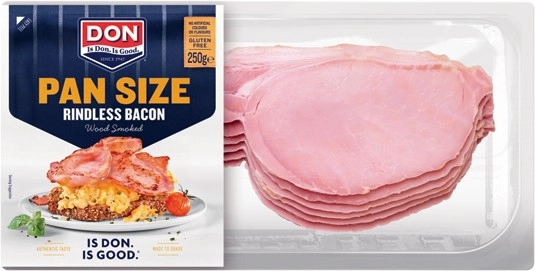 Don Pan Size Rindless Bacon 250g