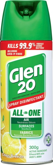 Glen 20 Disinfectant Spray 300g Selected Varieties