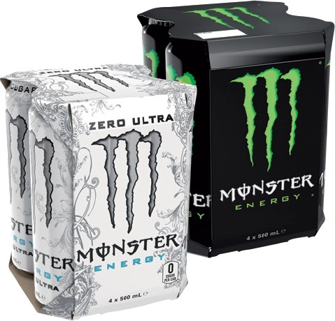 Monster Energy Drink 4x500mL Selected Varieties