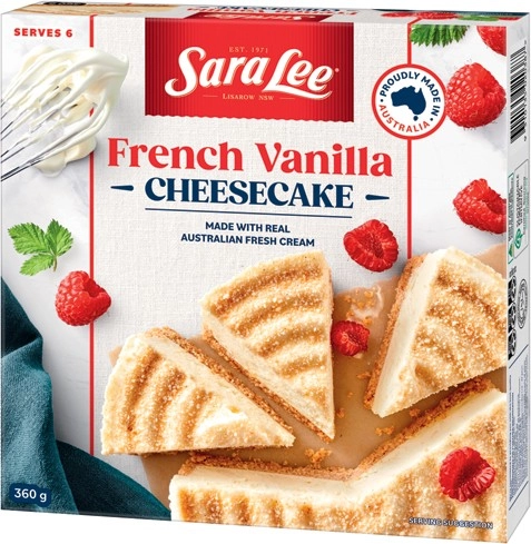 Sara Lee Cheesecakes 360-410g Selected Varieties