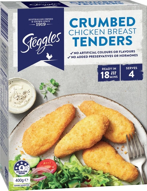 Steggles Chicken Breast Tenders 400g Selected Varieties