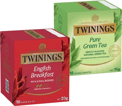 Twinings Tea Bags 10 Pack Selected Varieties