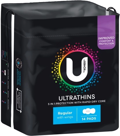 U By Kotex Pads 6-16 Pack Selected Varieties