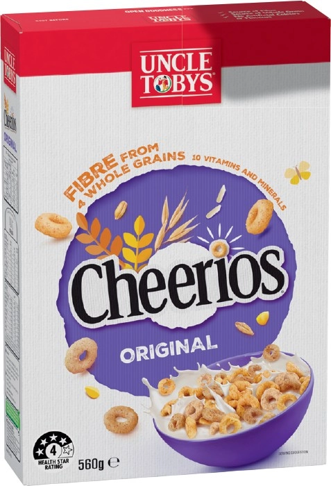 Uncle Tobys Cheerios 450-560g Selected Varieties