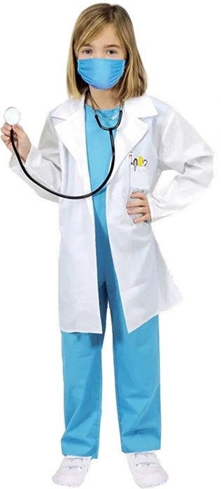 Doctor Costume with Stethescope Ages 3-12 Yrs