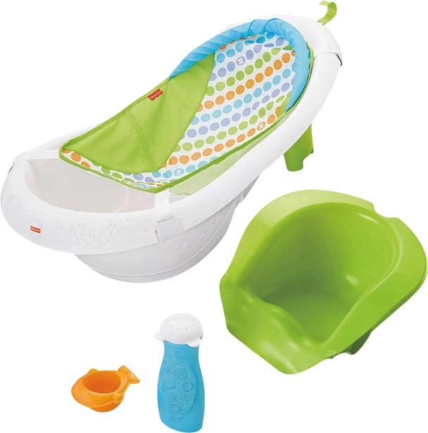 Fisher-Price Baby to Toddler Bath 4-in-1 Sling 'N Seat Tub