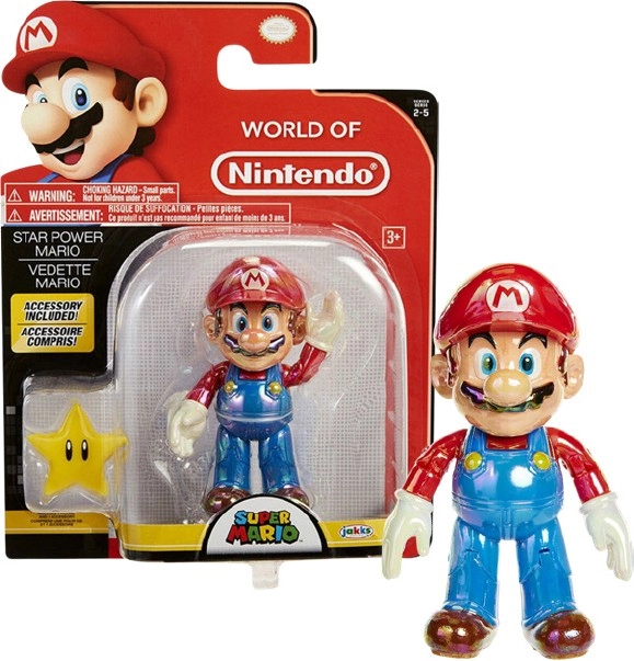 Nintendo Super Mario Star Power Figure 4"