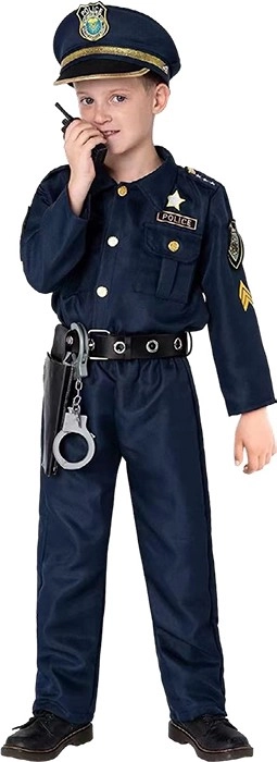 Police Costume & Accessories Ages 3-12 Yrs