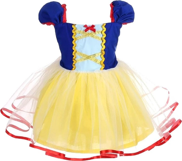 Princess Dress with Crown, Headband & Wand Ages 3-12 Yrs