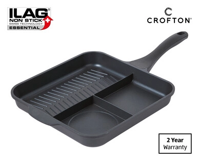 Cast Aluminium Folding Omelette Pan or Multi-Section Frypan