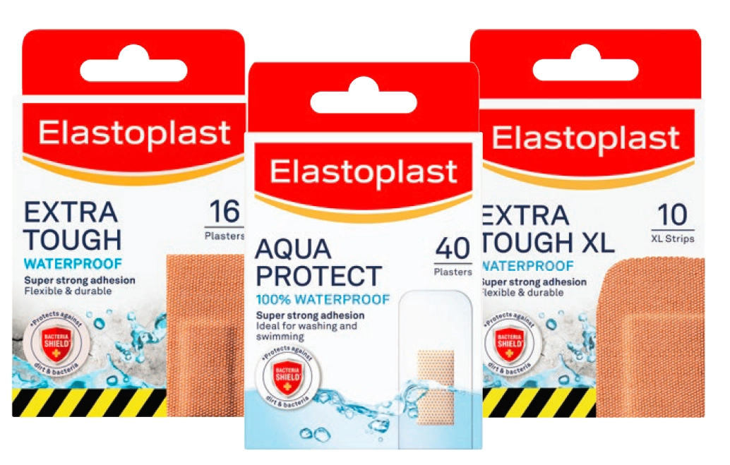 Elastoplast Waterproof Wound Plasters Selected Range