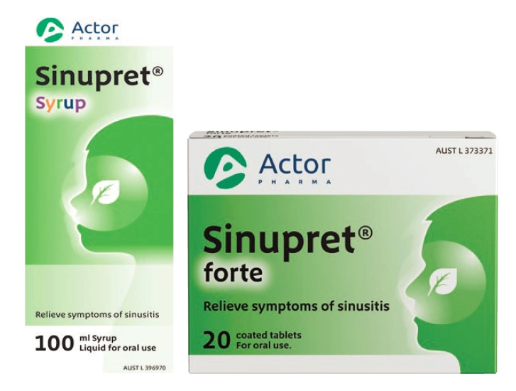 Sinupret Syrup 100ml or Forte 20 Tablets