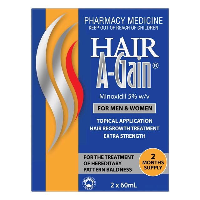 Hair A-Gain Men & Women 5% 60ml 2 Pack