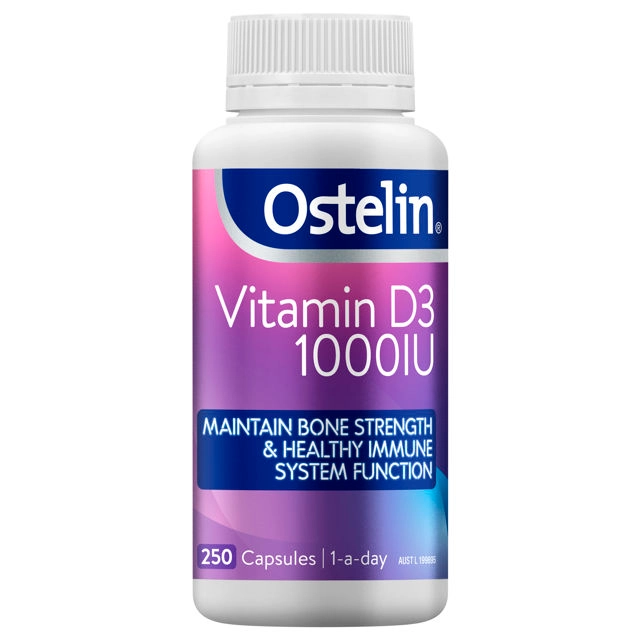 Ostelin Vitamin D3 1000IU 250 Capsules