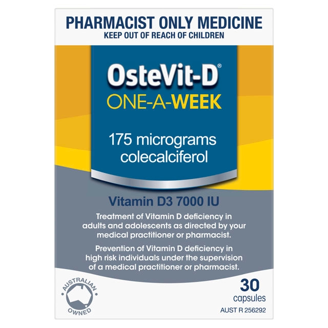 OsteVit-D One-A-Week Vitamin D3 7000IU 30 Capsules