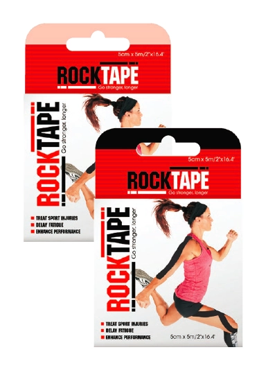 RockTape Beige or Black 5m X 5cm 1 Roll