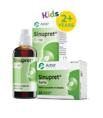 Sinupret Syrup 100ml or Forte 20 Tablets