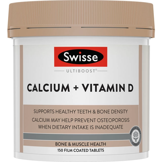 Swisse Ultiboost Calcium + Vitamin D 150 Tablets