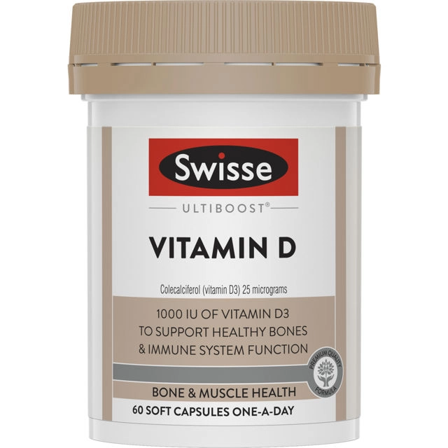 Swisse Ultiboost Vitamin D 60 Capsules