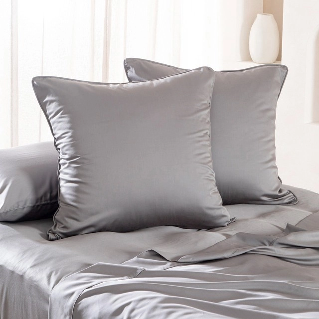 400 Thread Count Bamboo Cotton European Pillowcase by Habitat