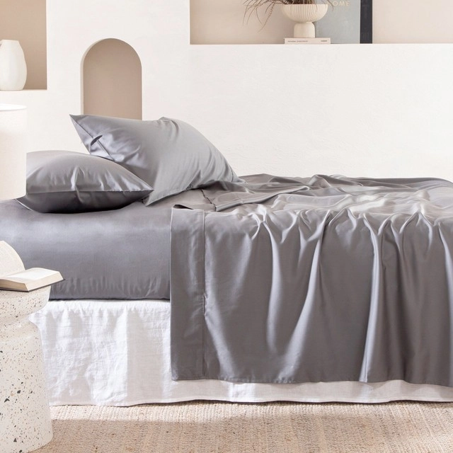 400 Thread Count Bamboo Cotton Fitted Sheet by Habitat