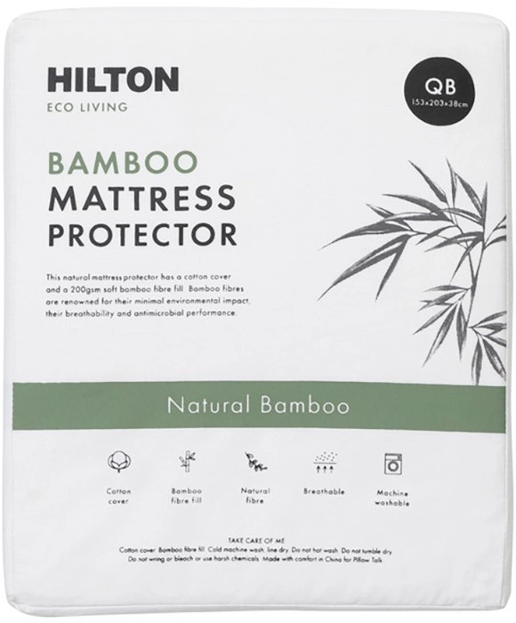 Eco Living Bamboo Mattress Protector by Hilton