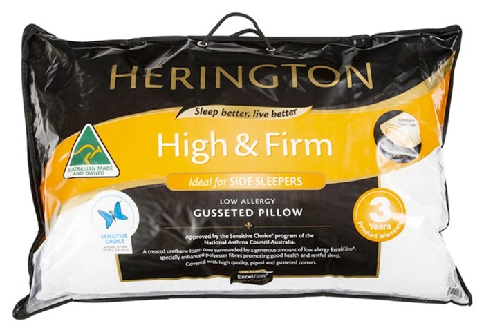 Gusseted High Firm Pillow by Herington