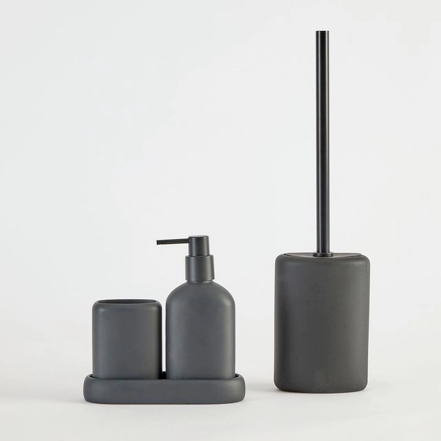 Mason Black Bathroom Accesories by Habitat